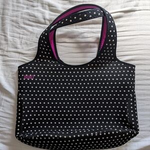 Black and White Polka Dot Tote Bag